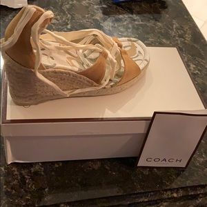 Coach wedge espadrilles